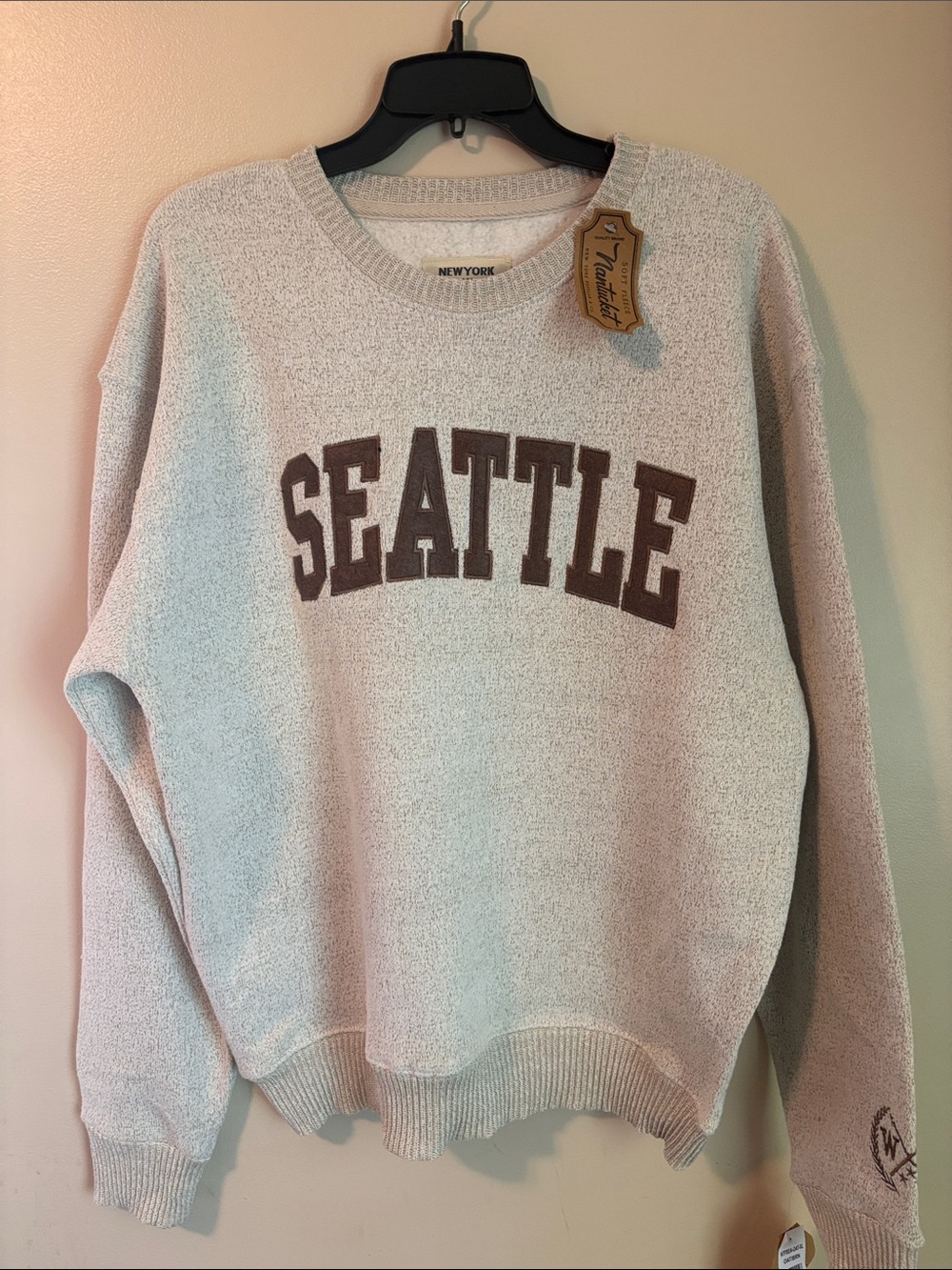 New York Popular Seattle Crewneck Sweater NWT Size X-large